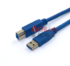 藍色USB CABLE 數據線 USB 3.0打印機數據線