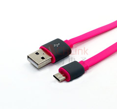 USB2.0環保數據線【灰色搭配粉紅】